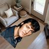 Tapis Légende Rock Roll Elvis Parfait pour l'Extérieur Salle d'étude Hall d'entrée Salle à manger Tapis Antidérapant Décoration de Bureau Anime Idéal pour Noël