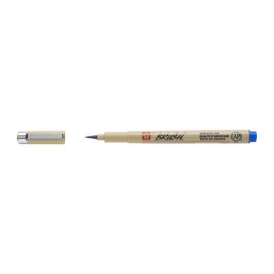 Pinselstift - SAKURA - PIGMA BRUSH - Blau - Breite Spitze - Nicht nachfüllbar