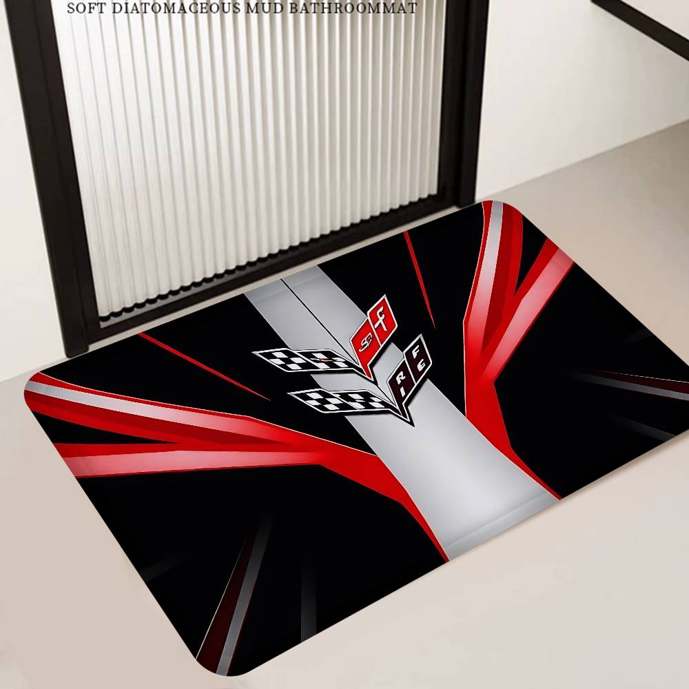 J-John Logo D-Deeres Floor Mat INS Style Soft Bedroom Floor House Laundry Room Mat Anti-skid Household Carpets