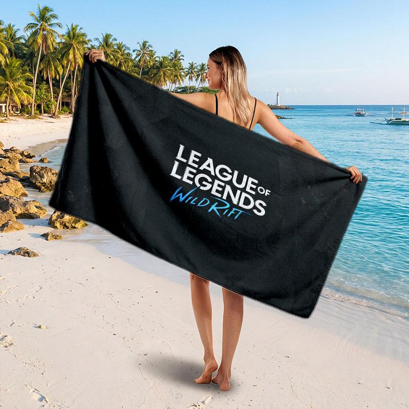Large Beach TowelLeague of Legends Soft Absorbent Towel Beach Bath Home Use