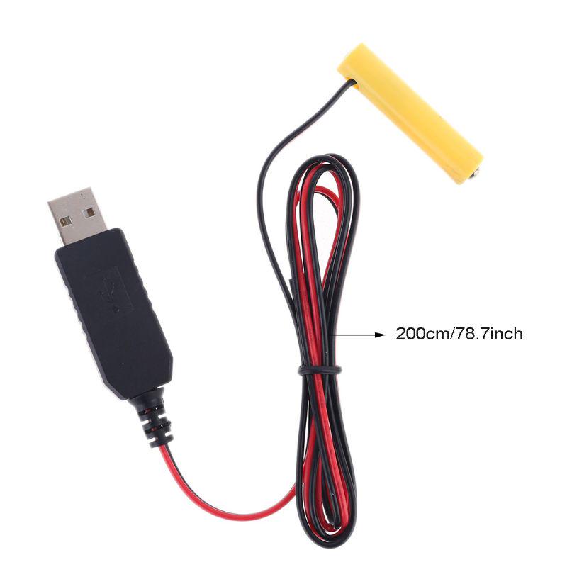 Battery Eliminator USB Power SupplyCable Replace 1.5V AAA Battery for Radio Electric Toy Clock LED Strip Lamp Calculator