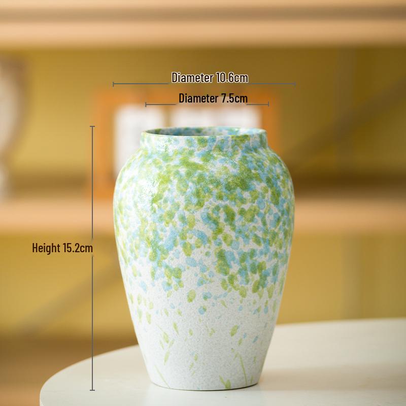 

Nordic Ceramic Vase for Living Room Flower Arrangement - Light Luxury Home Decoration and Hydroponic Flower Container.