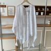 Colorful Ethnic Style Tassel Shawl Thin Beach Scarf Vintage Sunscreen Crochet Cardigan  Outdoor