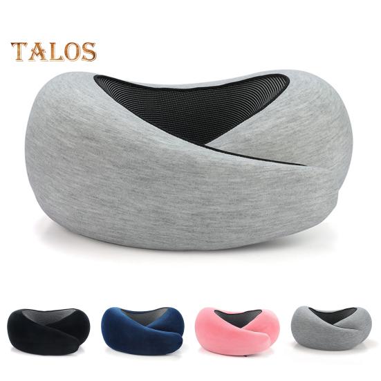 Travel Neck Pillow Aircraft Memory Foam Neck Support Cushion Adjustable Ergonomic Design Washable Neck Support Pillow