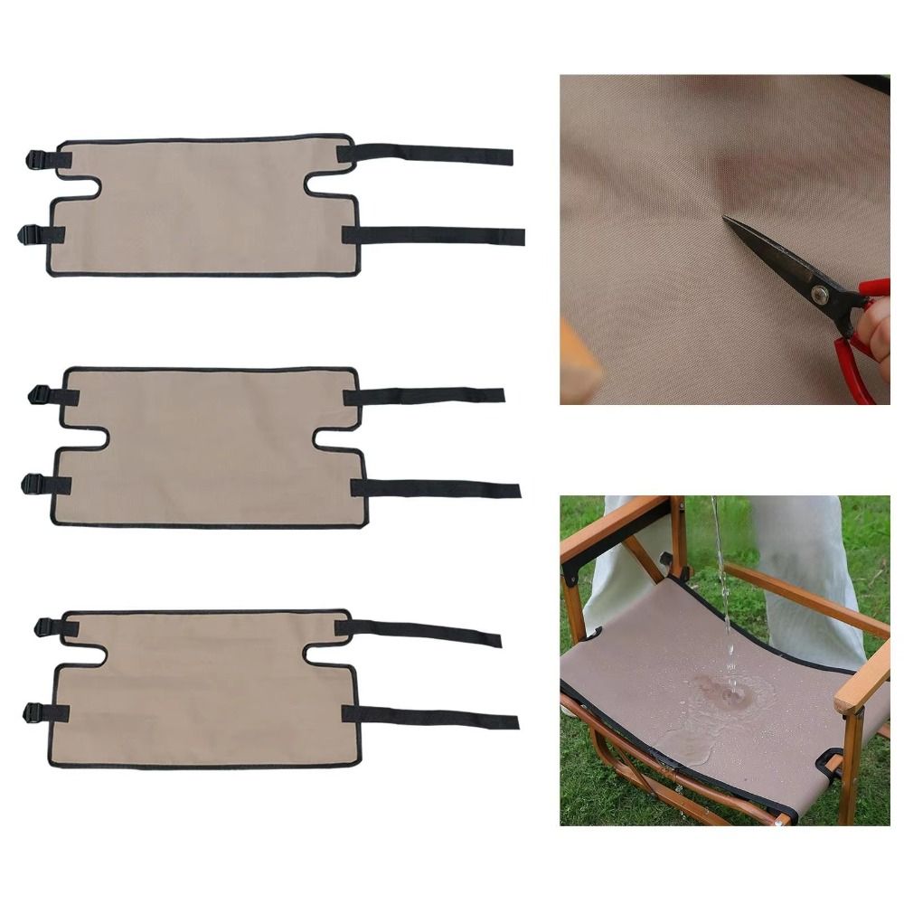 Portable Breathable Camping Chair Cover Thickened Anti-slip Seat Cover Oxford Cloth Beach Chair Pad for Outdoor Fishing Backyard