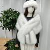 Winter White Bridal Shawl - New Warm Wedding Outerwear Thickened Cheongsam/traditional Dress Cape Cloak
