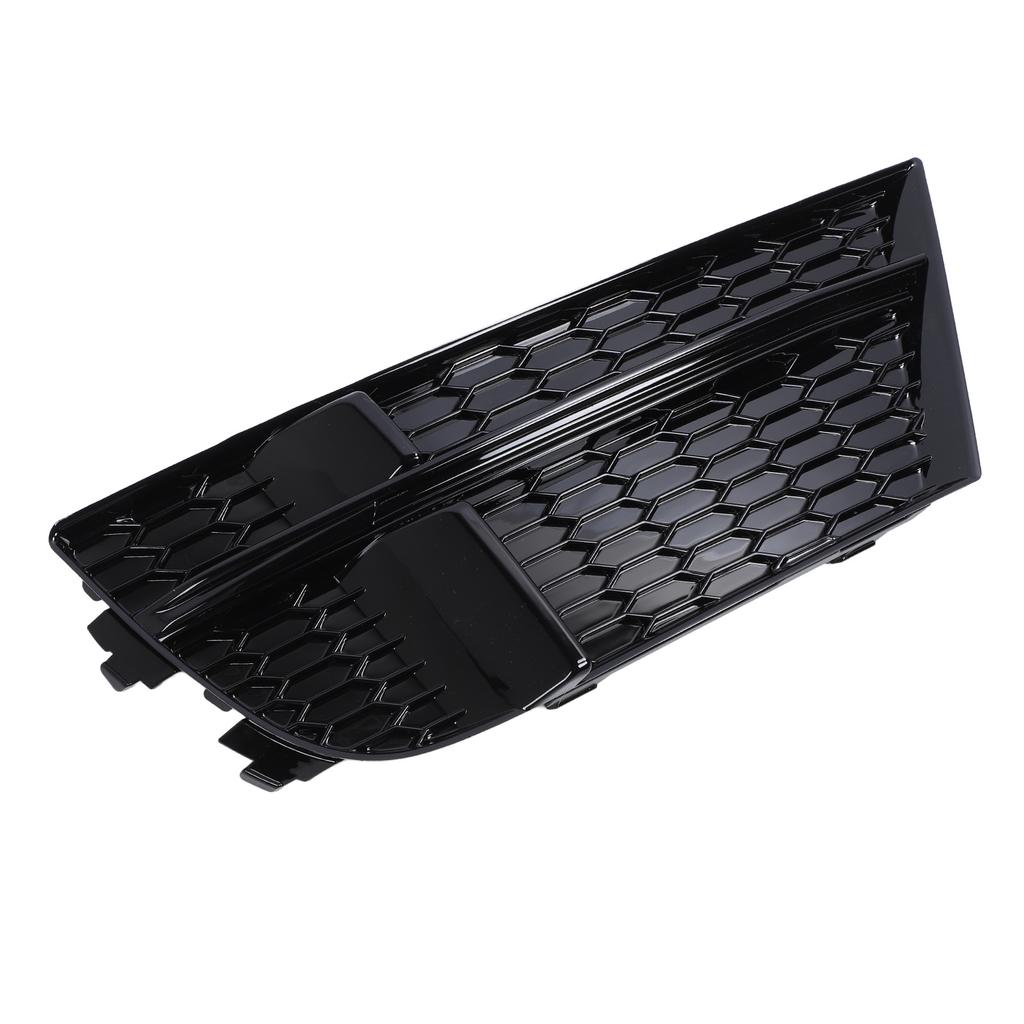 Front Bumper Fog Light Grille Glossy Black Side Bumper Fog Lamp Cooling Air Grill for A3 8v Sedan Sportback Convertible