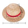 Luffy Strohhut Anime Cosplay Requisite Hut Rollenspiel Performance Sommer Strand Accessoires Erwachsener Unisex Sonnenschutzhut Halloween Geschenk