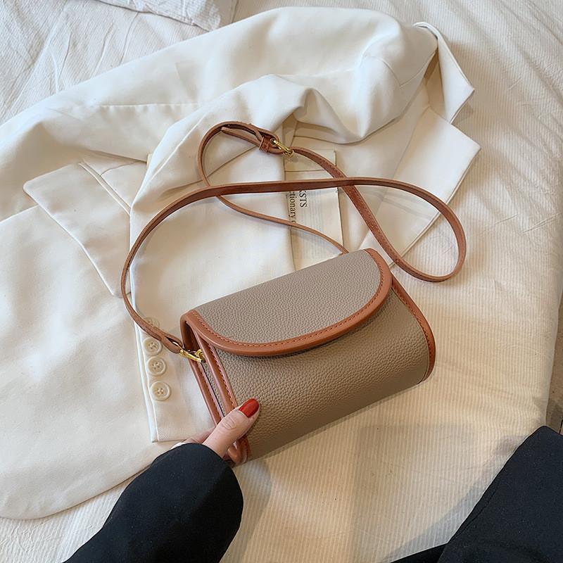 Trendy Street Style Women s Pu Shoulder Bag 2023 Fashionable Small Square Bag хаки