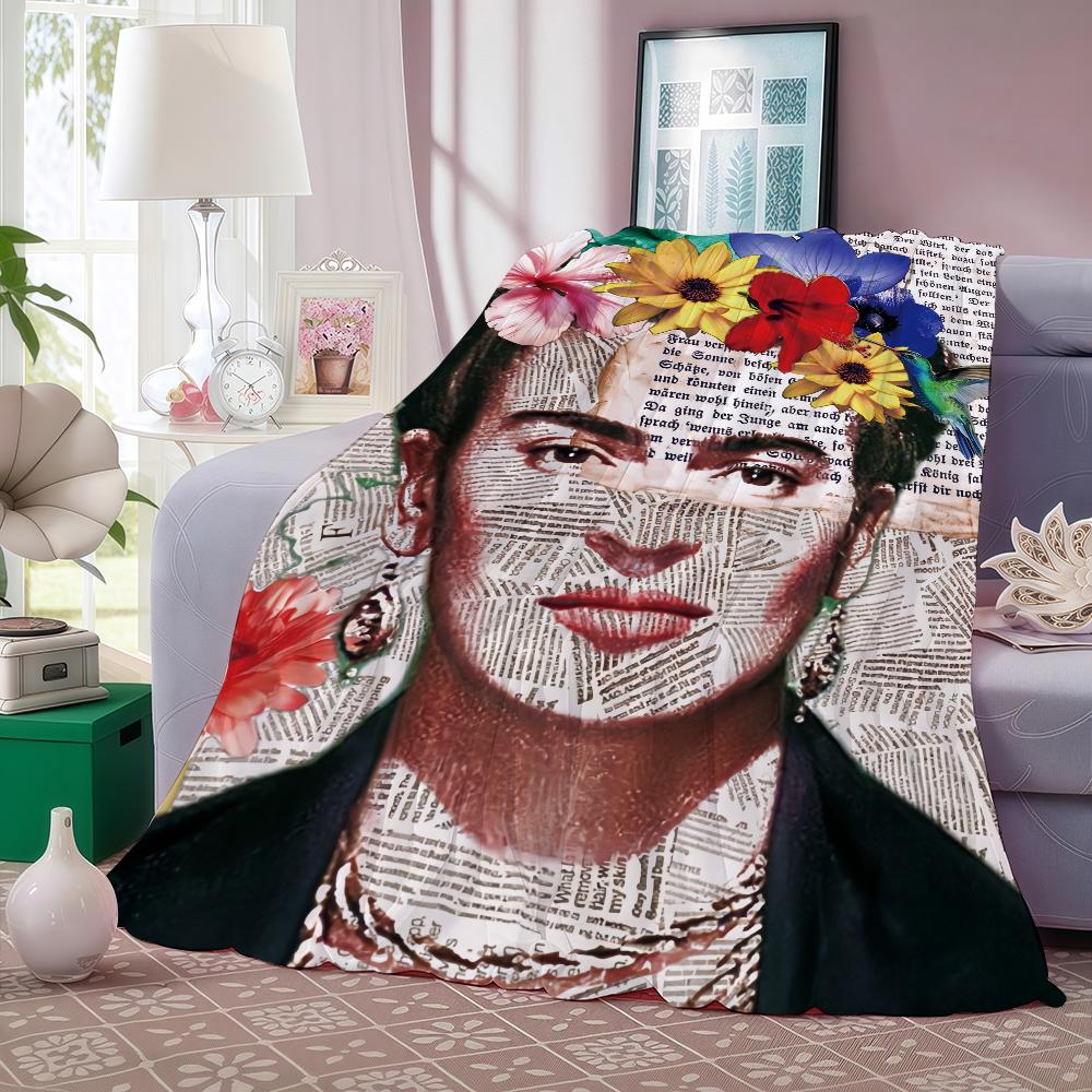 

F-Фріда К-Кало Художня Ковдра Тепла І М яка Підходить Для Спальні Вітальні Дивана Ліжка Офісу Подорожей Кемпінгу 30x40in