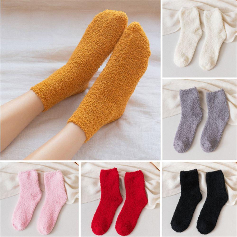 

Christmas Gift Thick Breathable Winter Warm Fluffy Cosy Bed Floor Coral Velvet Socks Sleep Socks хакі