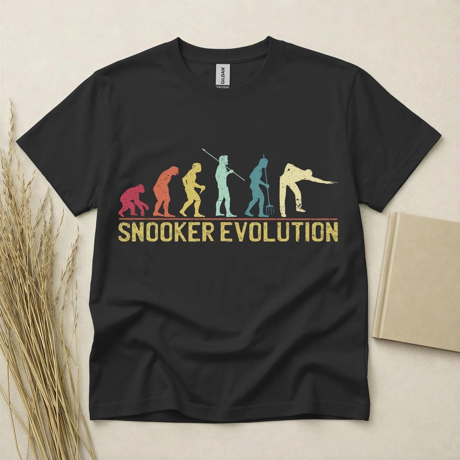 Snooker Evolution Children s Children s Children s T  Children s T-shirt Funny Snooker Gift Retro Sports Tee Gildan Cotton 150