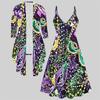 3D  Printed  Set Dress Coat ,  Gorgeous Colors Fashion Print,suitable for Various Scene Fashion Styles