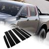 Glossy Black Window Center Pillar Trim Cover For Ford Ranger
