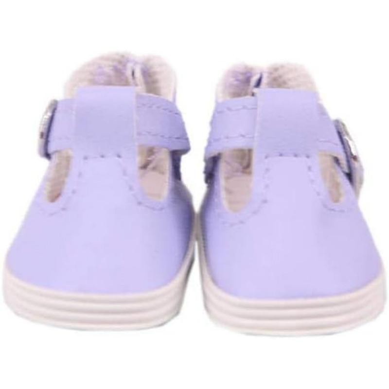 Puppenschuhe aus weichem PU, 5,1 cm, für 36,8 cm große Puppen von 32–34 cm, Geschenkzubehör für Mädchen, 1 Paar