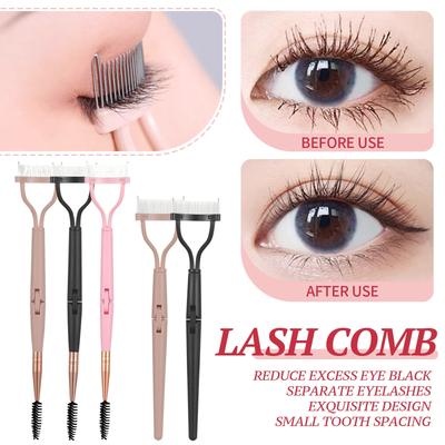 Wimpernkamm-Trenner, Wimpernbürste und -kamm, Wimperntrenner, Make-up-Pinsel-Werkzeug, Wimpernbürste zum Locken und Verlängern.
