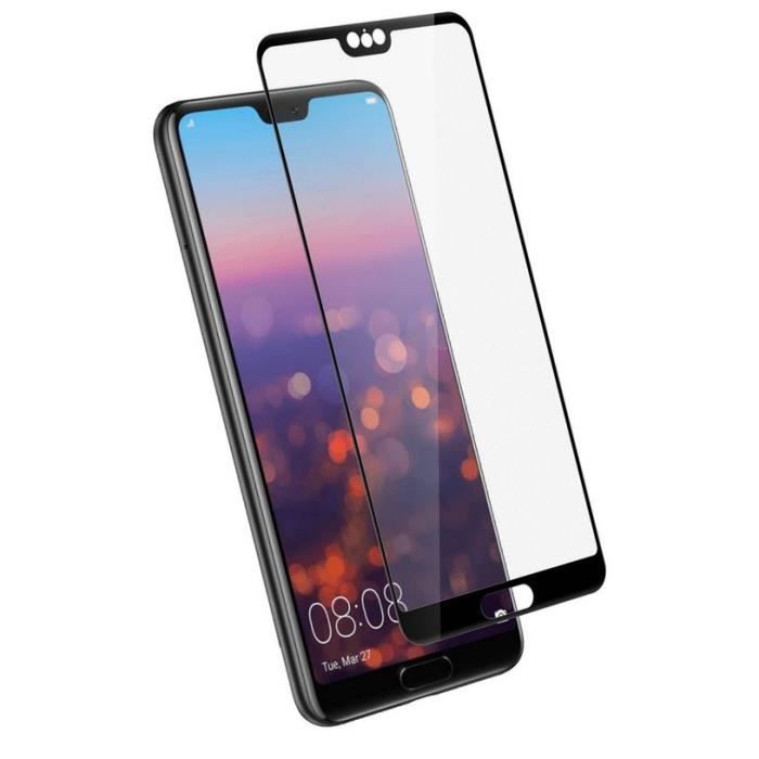 Tempered Glass - Phonillico® - Huawei P20 PRO - Black Edge - Ultra Resistant - Screen Protector