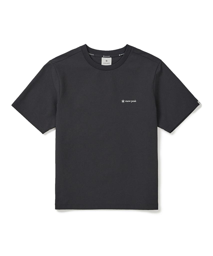 SNOWPEAK APPAREL Classic Woven Women'S Short Sleeve T-Shirt (S25Mwtts17) Charcoal
