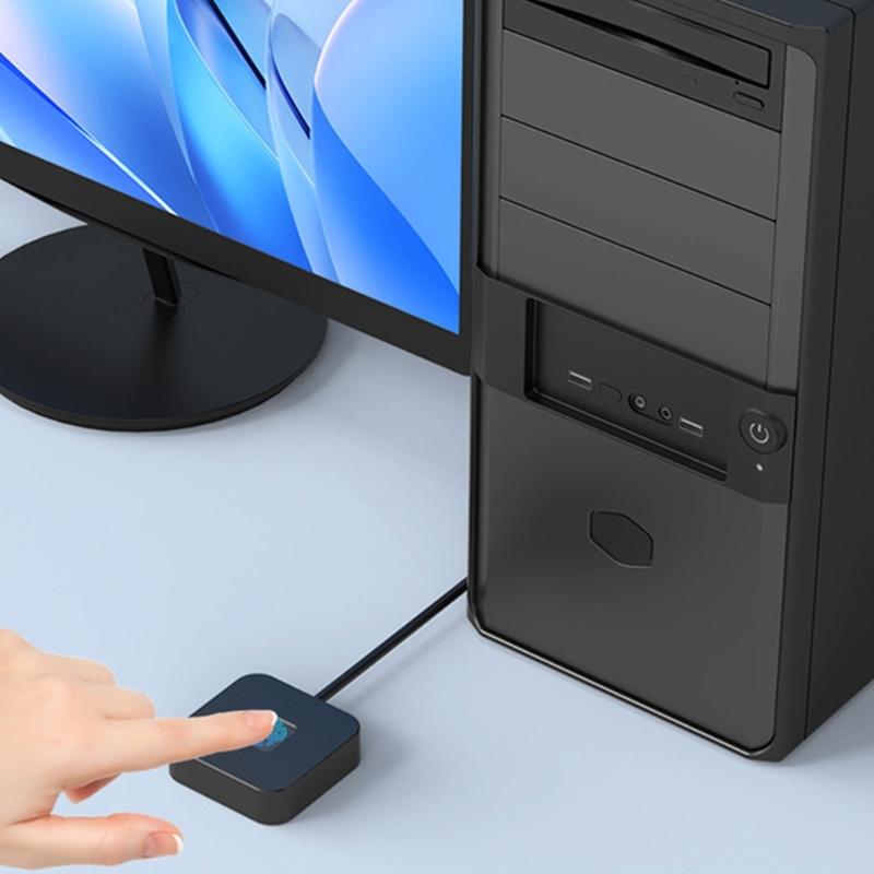 Schneller Fingerabdruckscanner für Computer-Login Stabiles Metallgehäuse Benutzerfreundlicher USB-Datenschutz Sicherheit