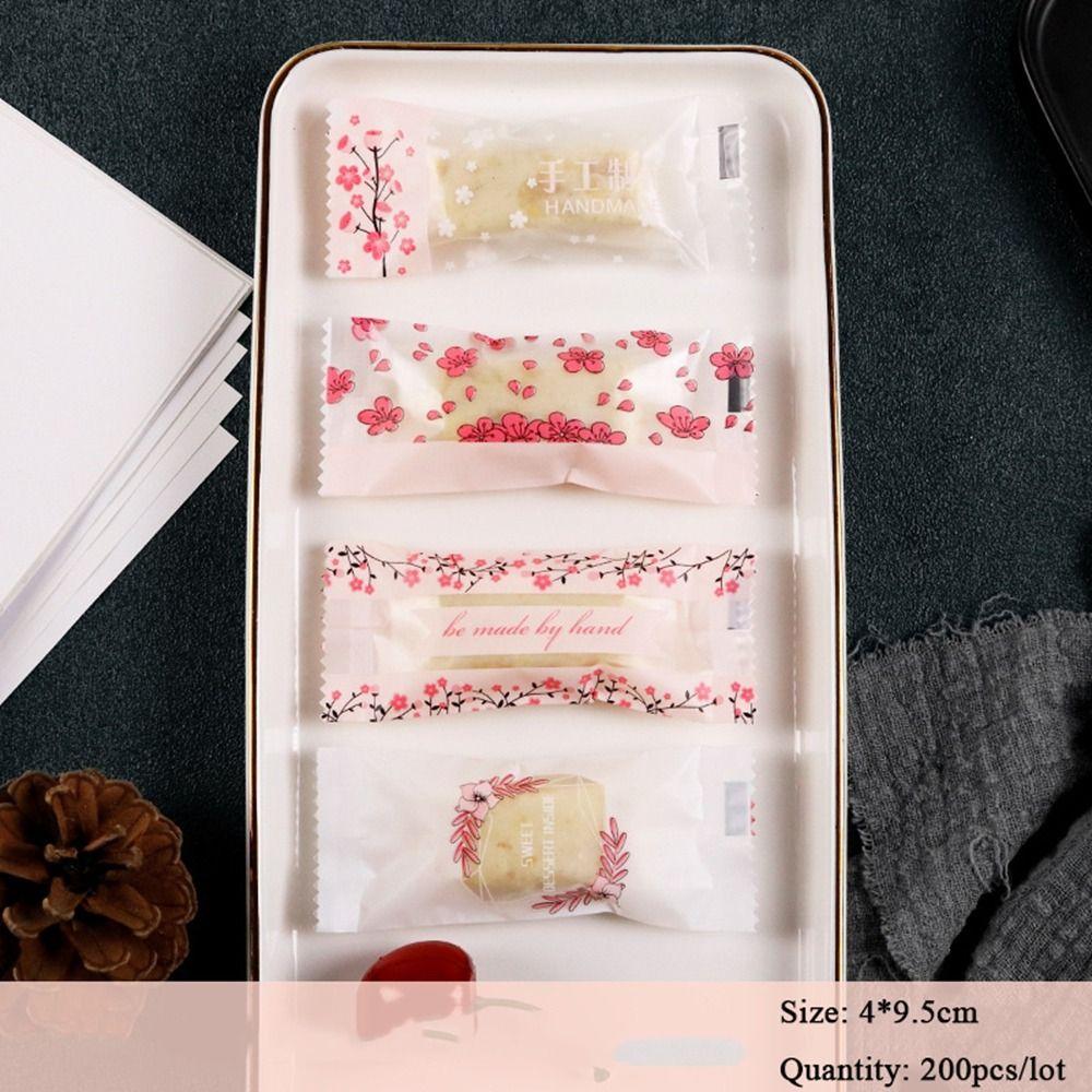 Packing Flower Elements Cherry Blossoms Bakery Decoration Candy Wrapper Nougat Sugar Bag Candy Bag