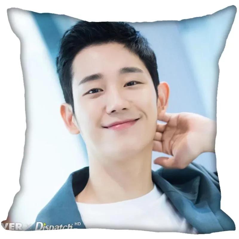 Jung Hae In Pillow Cover Bedroom Home Office Decorative Pillowcase Square Zipper Pillow Cases Satin Soft No Fade 0209