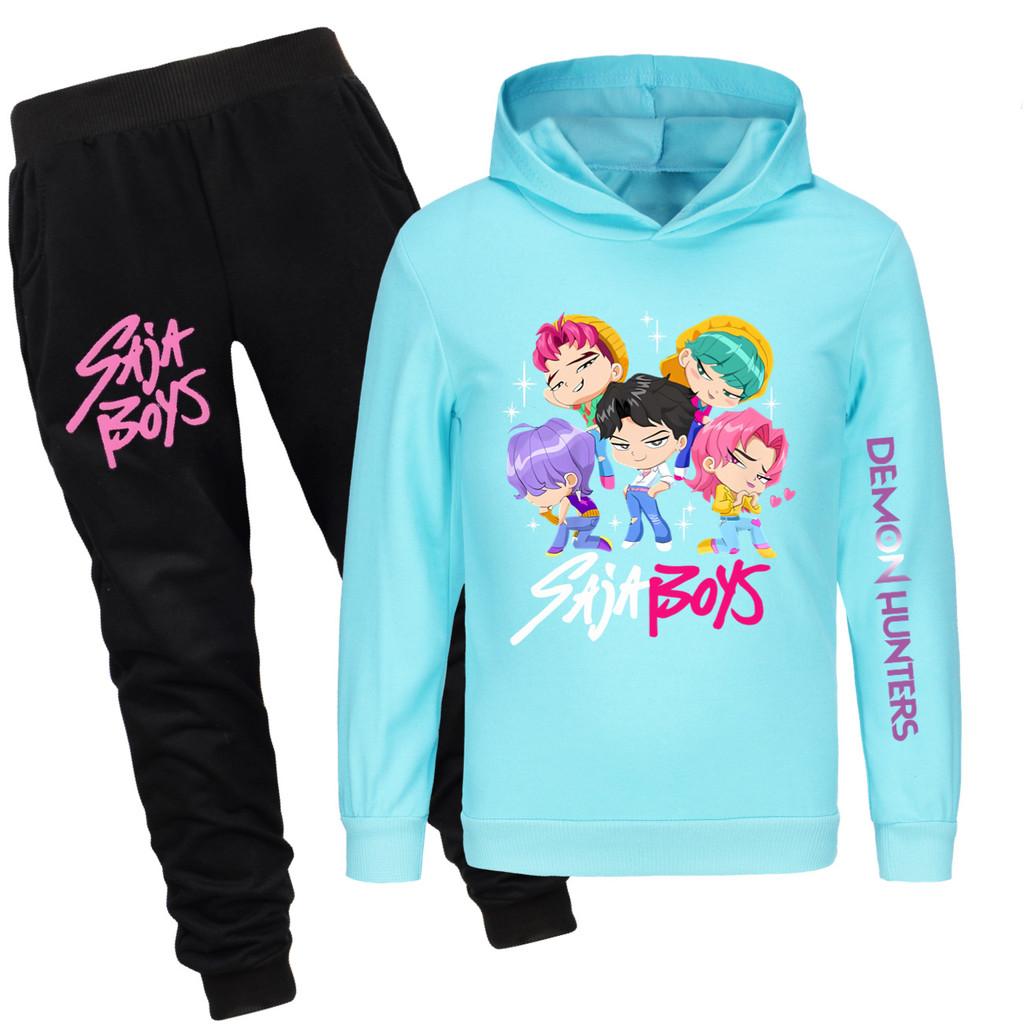 4988x Kids Girls Rumi Zoey Mira Print Hoodies Pants Trouser Clothes Set