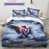 Name Custom Bieber Pattern Bedding Set Quilt Cover Pillowcase Home Decor Gift (1 * duvet cover + 2 * pillowcase, without core)