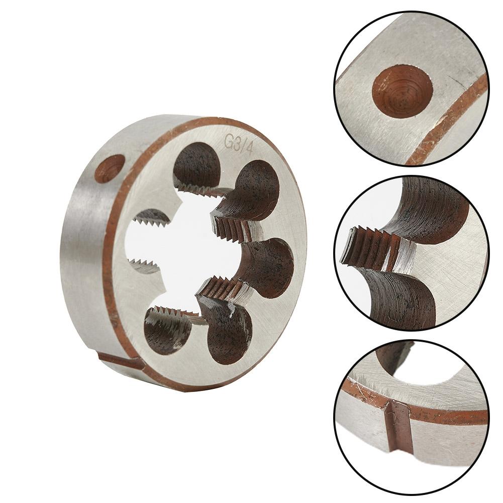 Tear Resistant Round Die Right Hand 1/8 3/4 3/8 1/2