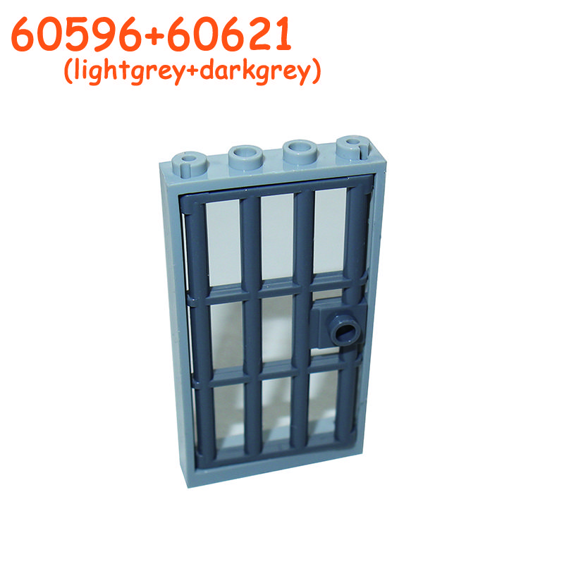 Non-Toxic Railing Stair Barrier Ladder Guard Bar Castle Garden Farm Military Building Block Moc Part Fence City Accessories Assemble Brick