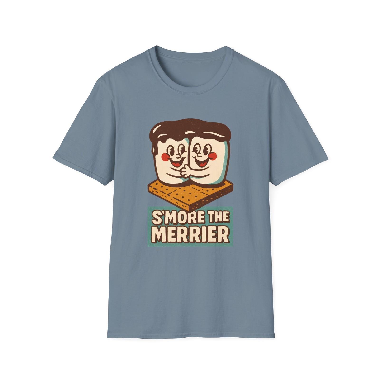 Unisex Softstyle T-Shirt Mens Womens Tees Top Marshmallow Hug S’mores Funny Holiday Christmas 4XL
