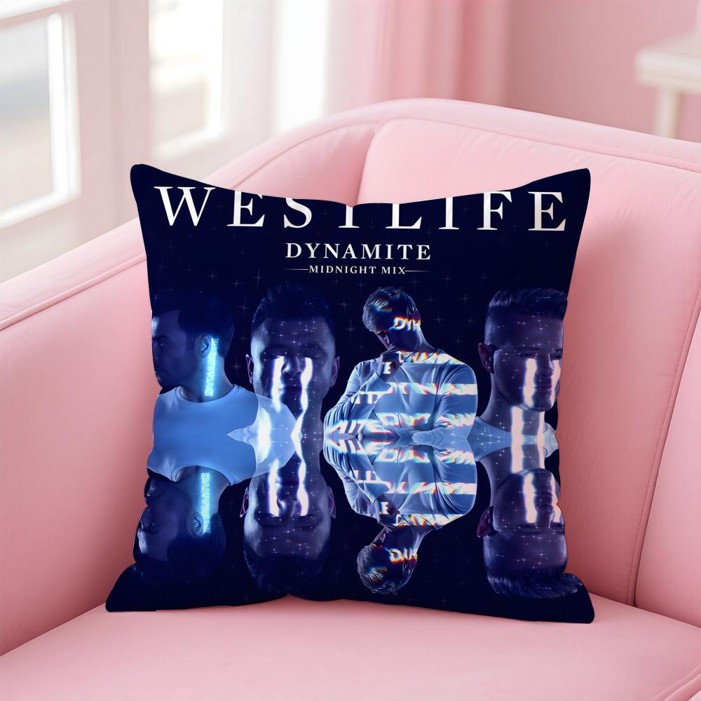 W-Westlifes Hot Band Cushion Cover Comfortable Reversible Pillow Cover Ideal For Car Sofa Bedroom & Beyond