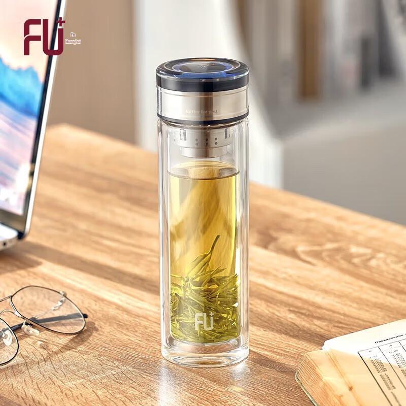 Fuguang FU+Tai Double-Layer Insulated Glass Cup