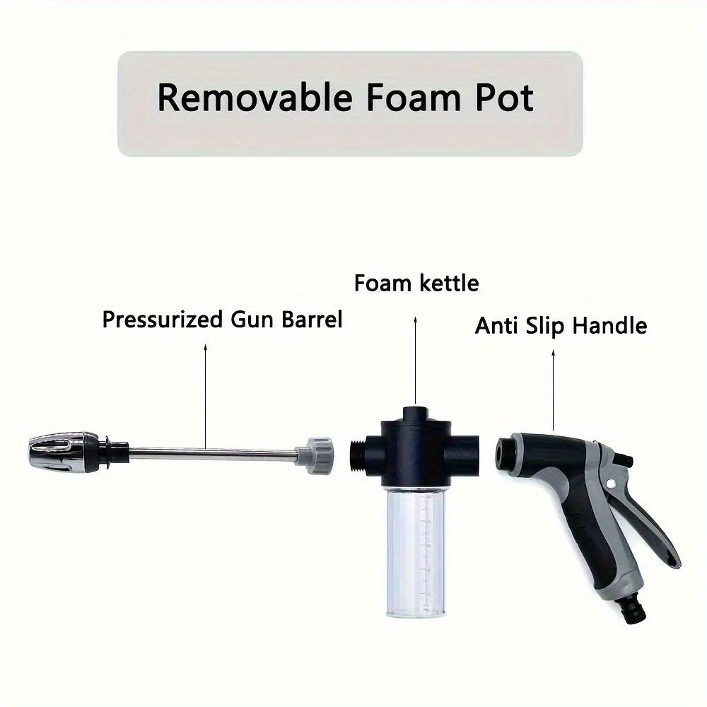 1pc High-Pressure Car Wash Gun RV Cleaning Plastic Gun Body Long Rod Nozzle Garden Hose Nozzle Garden Sprinkler Multi-Functional