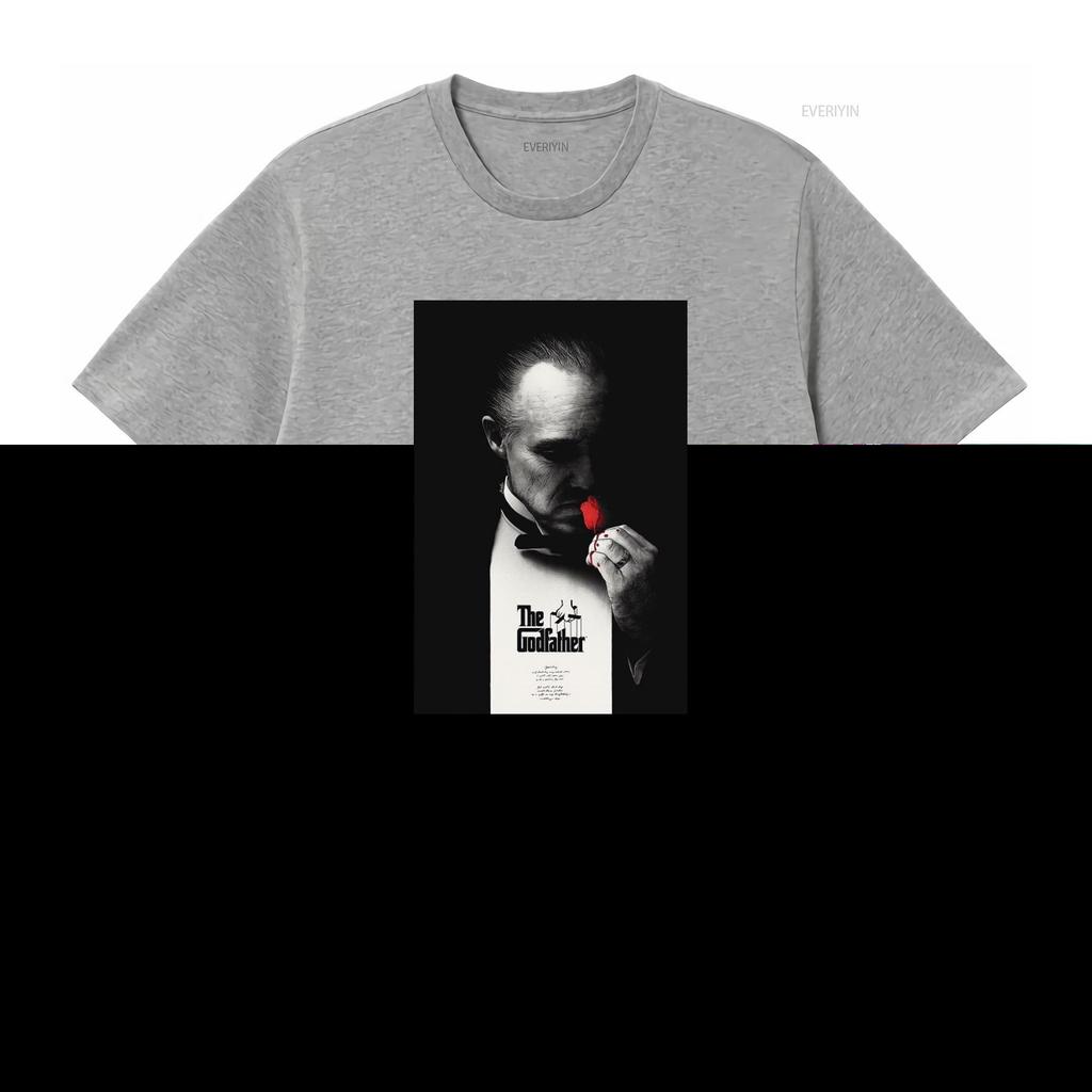 The Godfather Marlon Brando Italian Mafia Gangster Action Movie T Shirt Vintage Comfortable Unisex Homme Versatile
