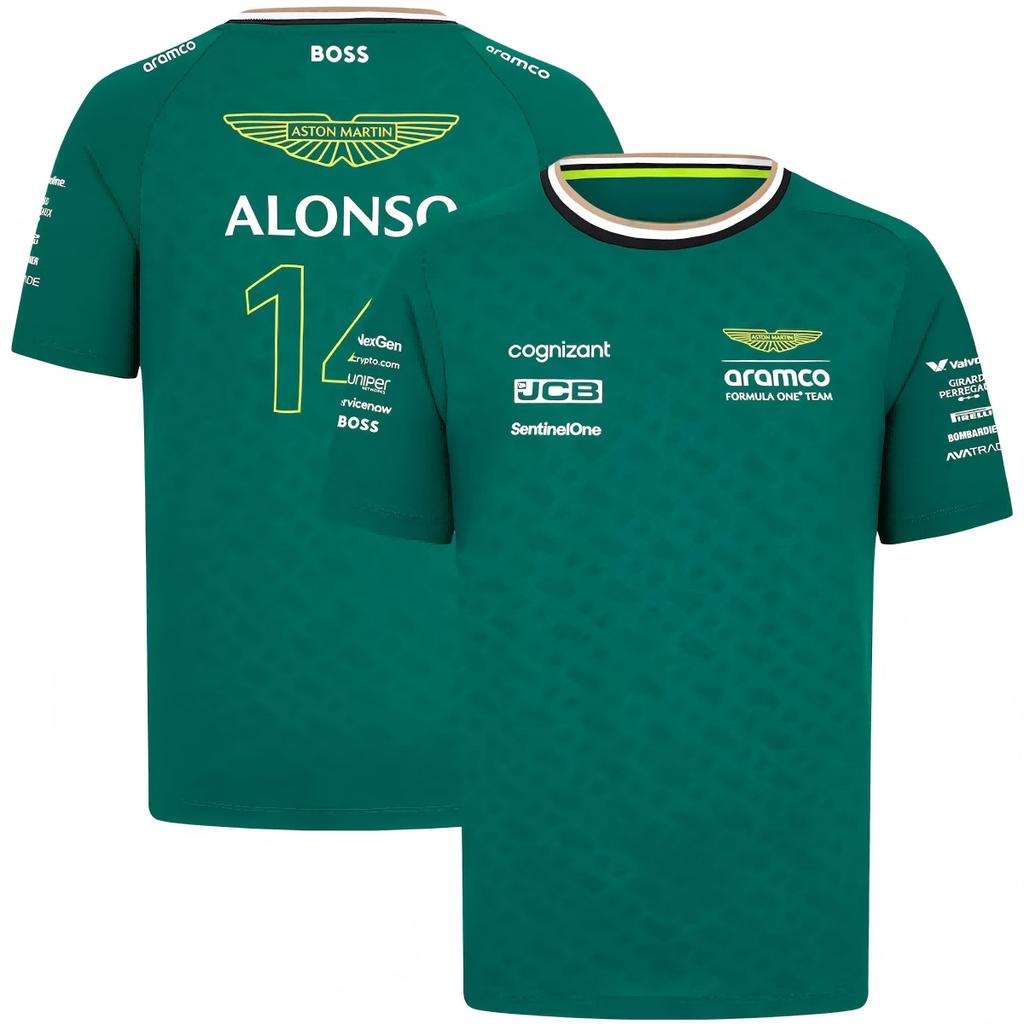 2026 Nuova tuta da moto da corsa F1 tuta da ciclismo, traspirante e ad asciugatura rapida T-shirt a maniche corte con scollo rotondo camicia da lavoro fuoristrada