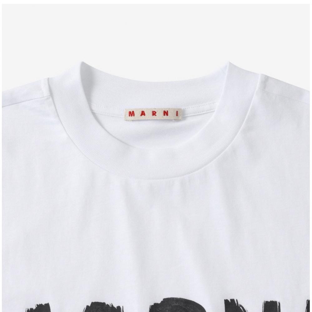 Marni Thjet49eph UScS11 Low01 Logo Women S Short Sleeve Tee