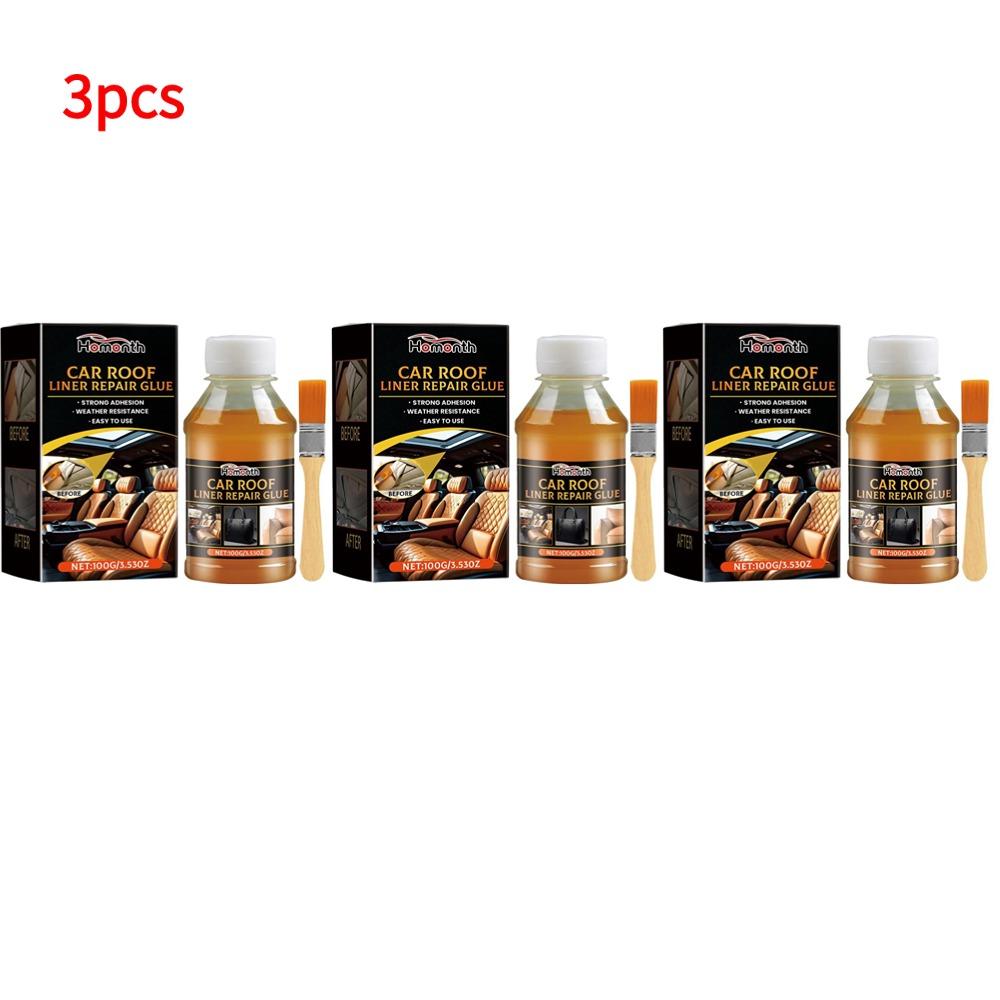 100ml Instant Adhesive Bonding Glue Car Interior Roof Liner Repair Glue Car Inside Roof Cloth Repair Leather Polyester Liquid