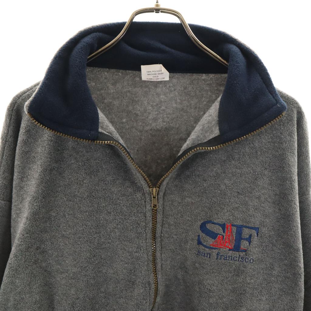 90s Made in USA Old Fleece jacket M gray Men's Used
