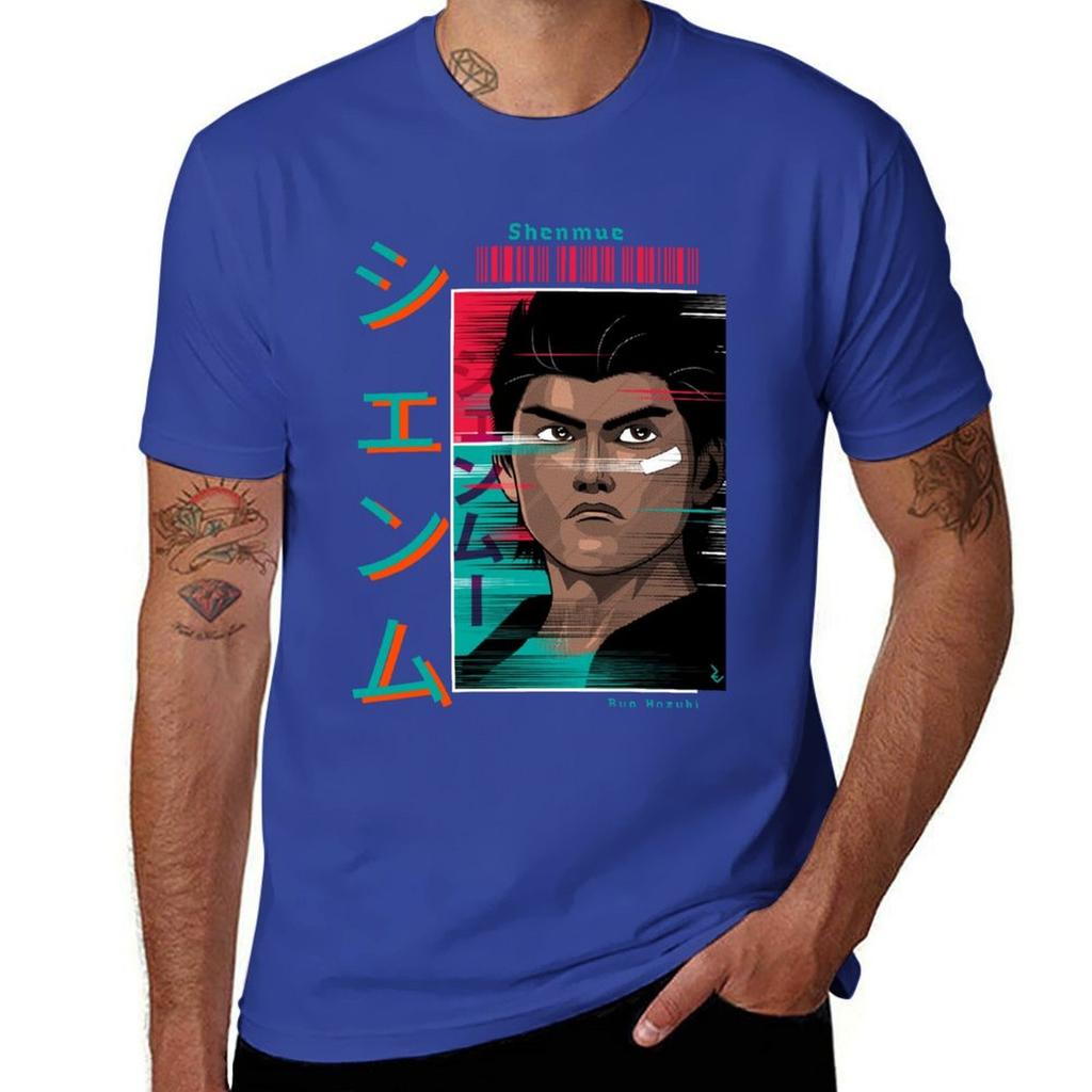 Ryo Hazuki - Shenmue T-Shirt Rohlinge Sommerkleidung Ästhetische Kleidung Herren Trainingsshirt