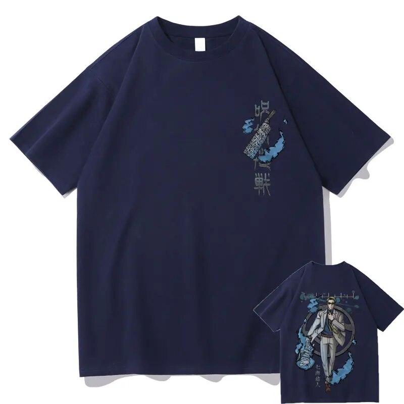 Japanese Anime Jujutsu Kaisen Nanami Kento Graphic Tshirt Unisex Vintage Manga T-shirt Short Sleeve Unisex Hip Hop Oversized Tees