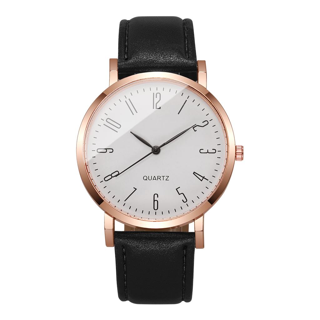 Fashion Men Business Watches Casual Leather Strap Arabic Dial Quartz Wristwatches For Mens Clock Reloj Hombre