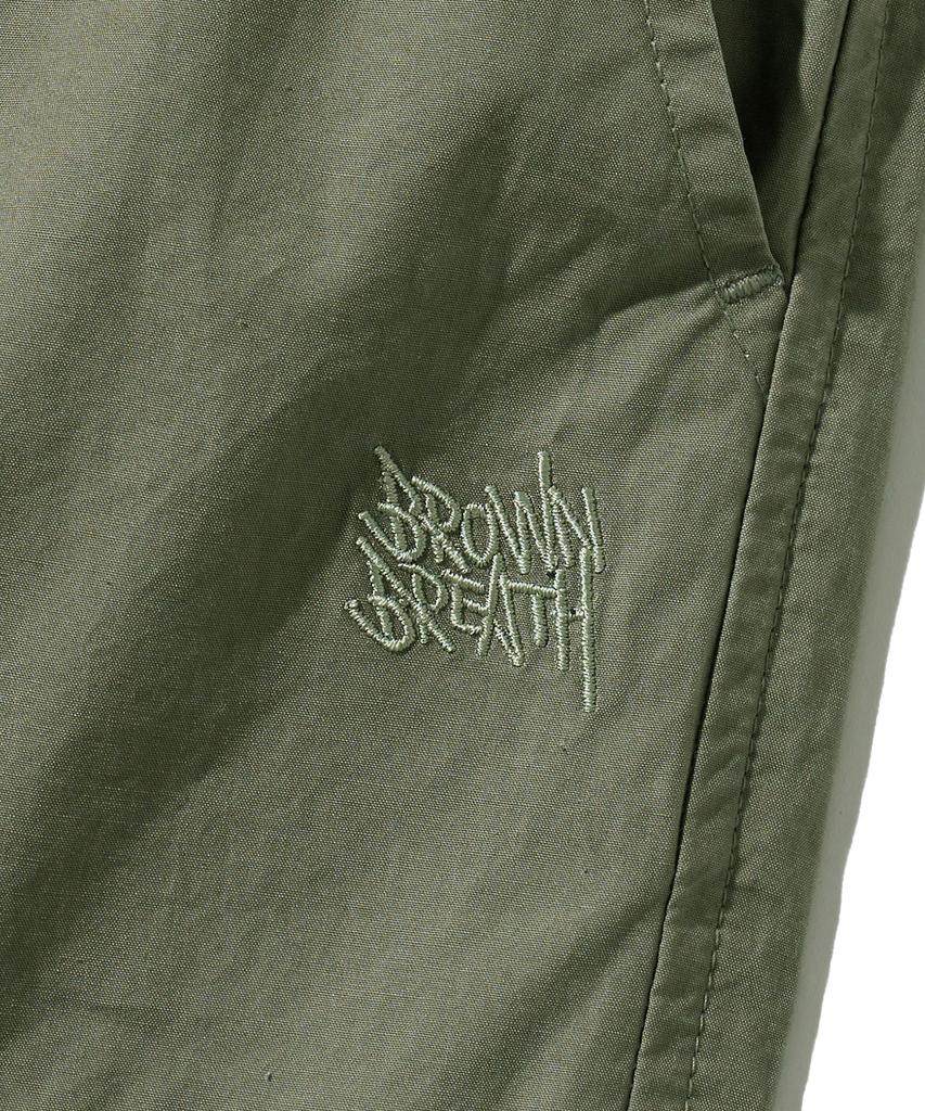 BROWNBREATH Tag Washed Cargo Pants - Khaki