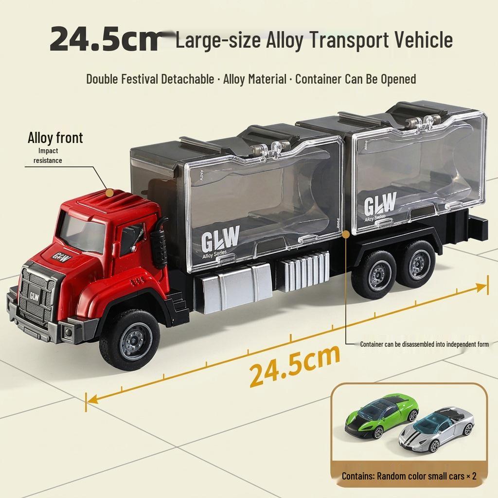 Children's Alloy Inertial Container Truck & Storage Car Toy