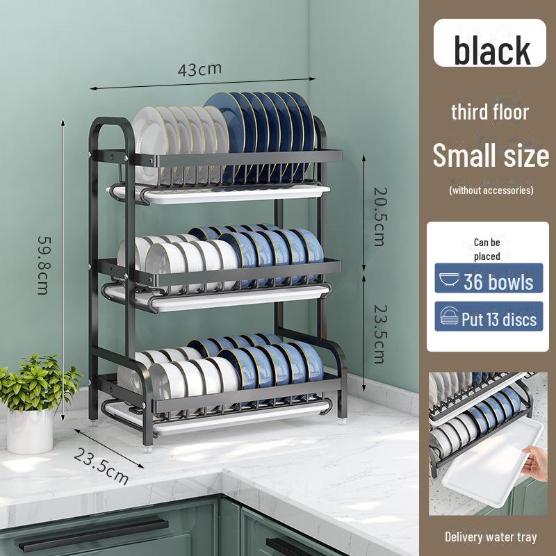 Multi-Function Kitchen Rack: Cross-Border Dish, Bowl, And Chopstick Storage
