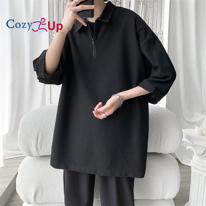 Уютная мужская рубашка поло на молнии — фото 3