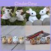 Captivating Mini Rabbit And Owl Figurines Ideal For Whimsical Home And Garden Designs