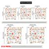 2pcs 2D Flat Printing Party Curtains Daily Affirmations Birds Flower Polyester Fabric Without Electricity Seasonal Party &