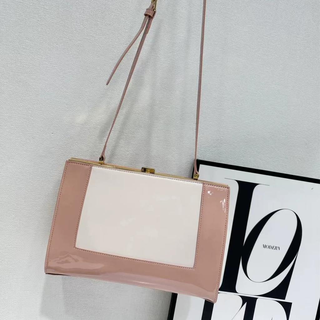 Vintage Clasp Women Handbags Medium Metal Frame Design High Quality Female Tote Bag