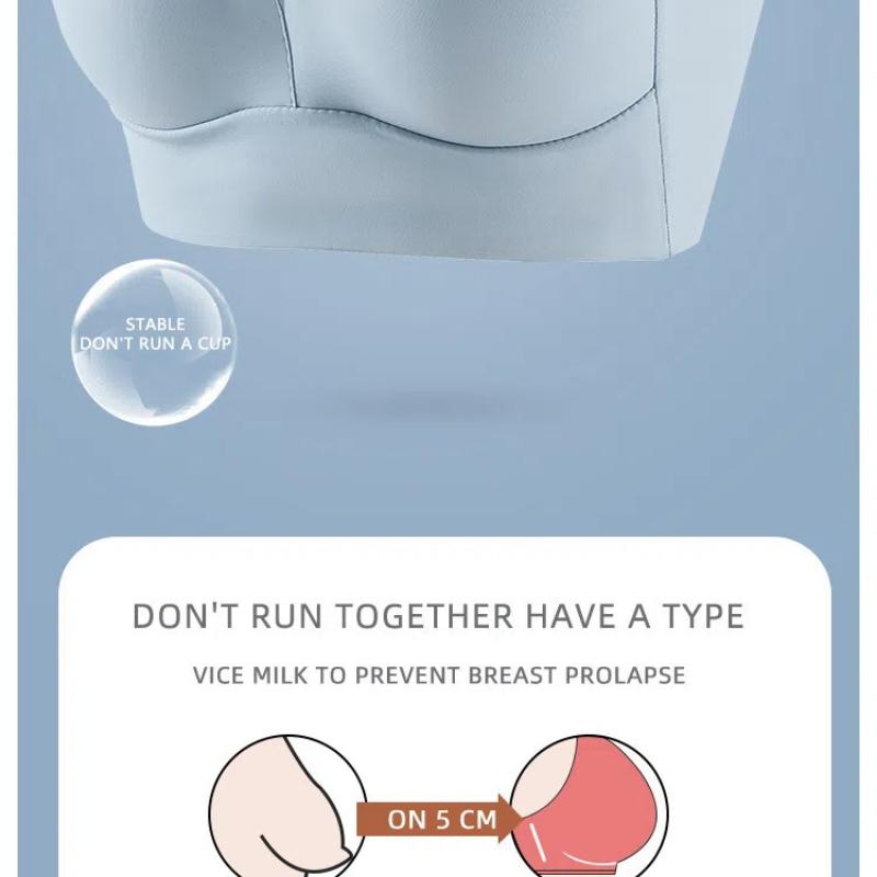 Wireless Back-Smoothing Seamless Bra - Latex Cups with Lift & Support, Plus Size Ice Silk Comfort for Sagging Prevention & T-Shirt Invisible Wear