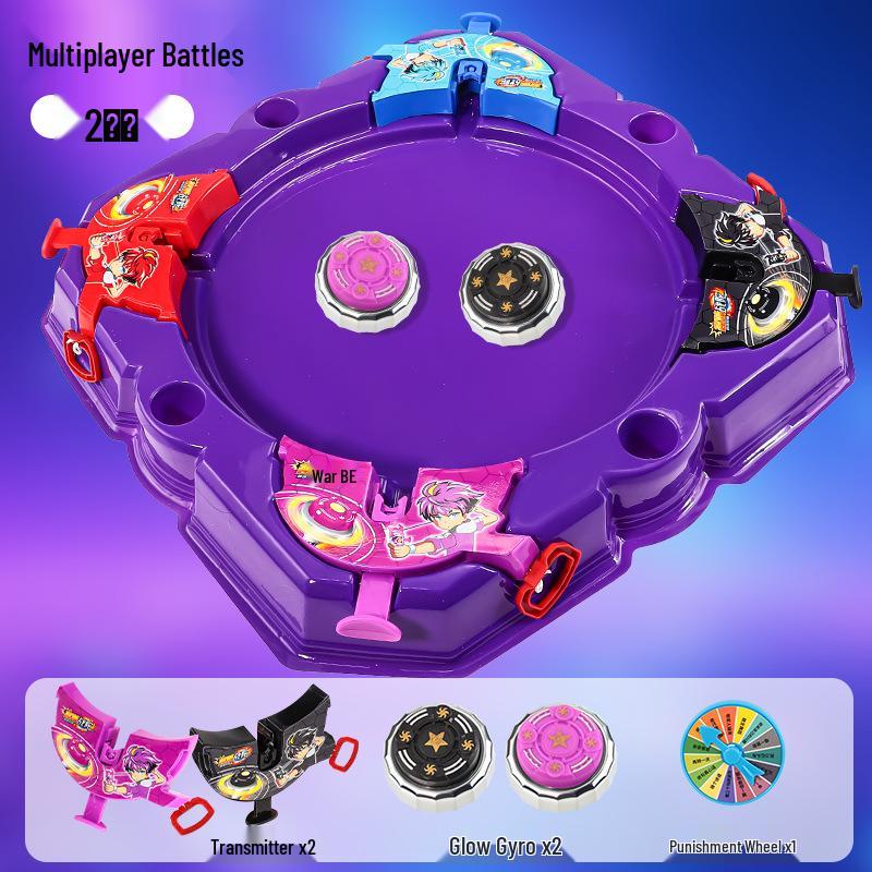 Светящийся набор для битвы гироскопов из сплава для детей